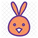 Huhn Ostern Hase Symbol