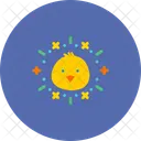Huhn Ostern Festival Symbol