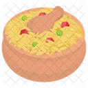 Huhn mit Reis  Symbol