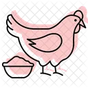 Huhnerfutterung Getreide Huhn Futterung Symbol