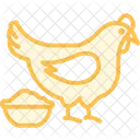 Huhnerfutterung Getreide Huhn Futterung Symbol