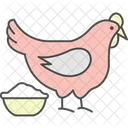 Huhnerfutterung Getreide Huhn Futterung Symbol