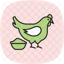 Huhnerfutterung Getreide Huhn Futterung Symbol
