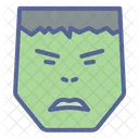 Superhero Character Angry Icon