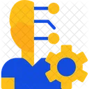 Human Ai Integration Collaboration Centric Icon