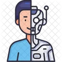 Human Android Robot Cyborg Icon