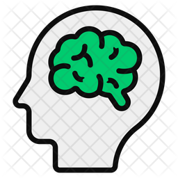 Human Brain Icon Of Colored Outline Style Available In Svg Png Eps Ai Icon Fonts