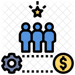 Human Capital Talent Icon - Download in Colored Outline Style