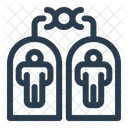 Human Cloning Genetics Duplicate Icon