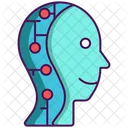 Human Computer Interaction Intelligence Mind Brain Icon