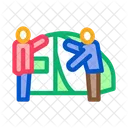 Human Construct Tent Icon