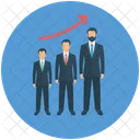 Human Growth Personal Growth Business Growth Icon