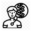 Human Dna Genetic Icon