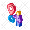 Human Location Outsource Icon