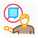 Human Crossed Out Icon