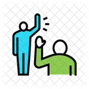Human Greeting Color Icon
