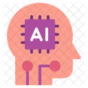 Ai And Human Interaction Artificial Intelligence Technology Icon