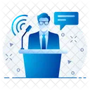 Human Lecture Businessman Conference Icon