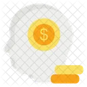 Human Mind Business And Finance Coin Icon