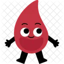 Human Organ Blood Character Icon
