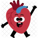 Human Organ Heart Character Icon