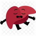 Human Organ Liver Character Icon