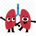 Human Organ Lungs Character Icon