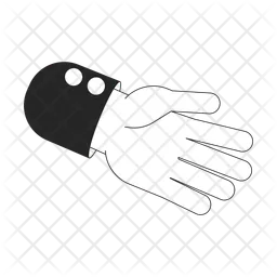 Human outstretched hand  Icon