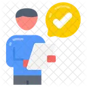 Human Resource Staff Member Faculty Person Icon