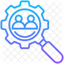 Human Resource Search Management Icon