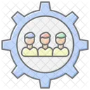 Human Resource Management Awesome Lineal Color Icon Icon
