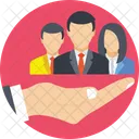 Team Employees Hand Icon