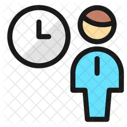 Human Resources Businessman Clock  Icon