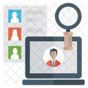 Human Resources Staffing Concept Cv Resume Icon