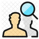 Human Resources Search Men  Icon