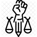 Human Right Law Justice Icon