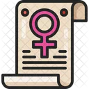 Human Rights Legal Certificate Icon