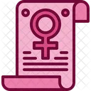 Human Rights Legal Certificate Icon