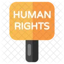 Human Rights Board Human Rights Placard Roadboard Icon