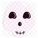 Human Skull Skull Skull Tattoo Icon