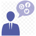 Human Talk Social Search Engine Responsive Design Icon