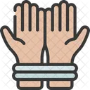 Human Trafficking Human Tied Hands Icon