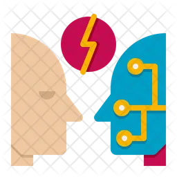 Human vs ai  Icon