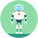 Humanoid Roboter Militar Symbol