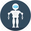 Humanoid Robot Military Icon