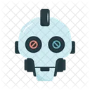 Futuristic Artificial Intelligence Cyborg Icon