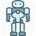 Humanoid Futuristic Machine Icon