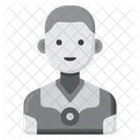 Humanoid Robot Bionic Man Mobile Internet Icon