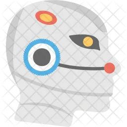 Humanoid Robot Face  Icon