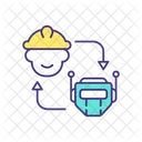 Humans and AI working together  Icon